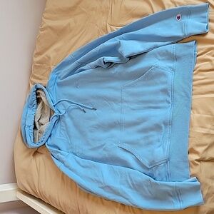 Men's baby blue Champion hoodie